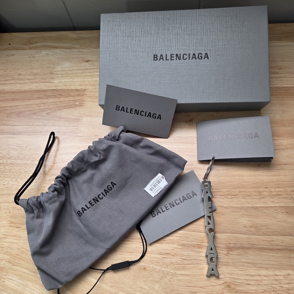 Balenciaga Silver Keychain Key Ring - Picture 16 of 16